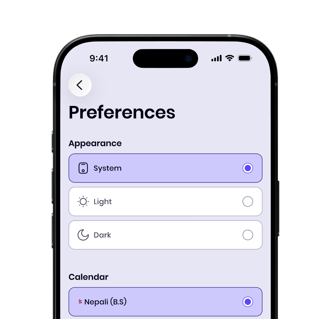 Customizable Interface